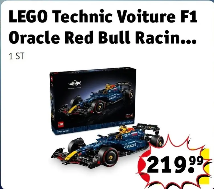 Offre: LEGO Technic Voiture F1 Oracle Red Bull Racin