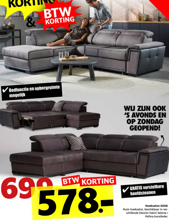 Promotie: Hoeksalon EDGE