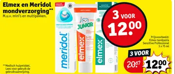 Aanbieding: Elmex en Meridol mondverzorging
