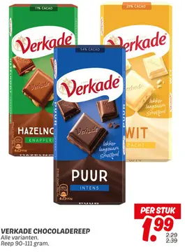 Aanbieding: VERKADE CHOCOLADEREEP