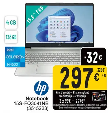 Offre: Notebook 15S-FQ3041NB