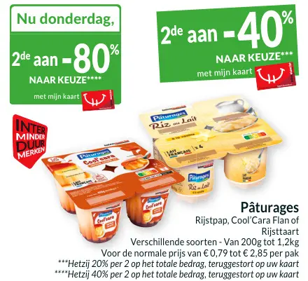 Promotie: Rijstpap, Cool'Cara Flan of Rijsttaart