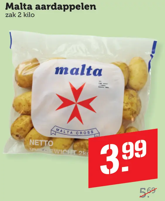 Aanbieding: Malta aardappelen