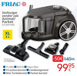 Promotie: Stofzuiger zonder zak Animal/Parket