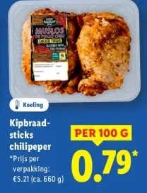 Aanbieding: Kipbraad-sticks chilipeper