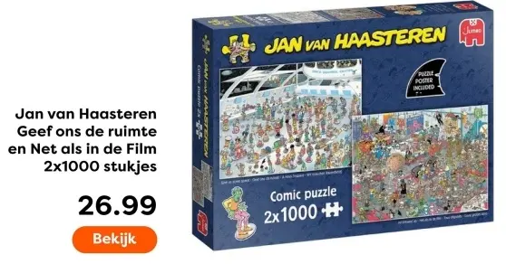 Aanbieding: Geef ons de ruimte en Net als in de Film 2x1000 stukjes