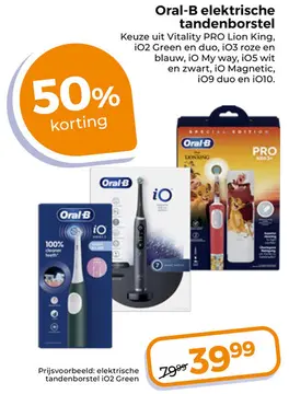 Aanbieding: Oral-B elektrische tandenborstel