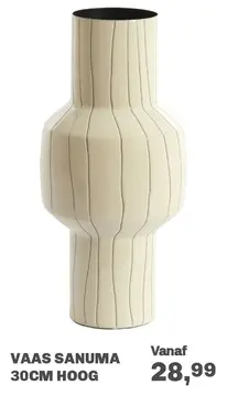Aanbieding: Vaas Sanuma 30cm hoog