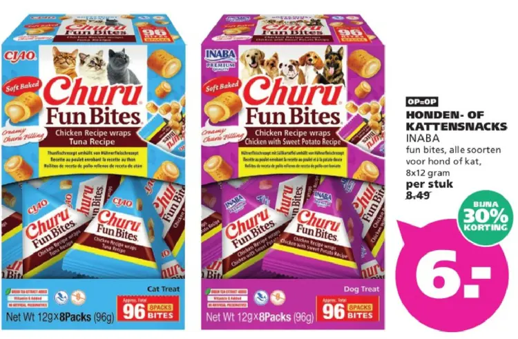 Aanbieding: Honden- of kattensnacks