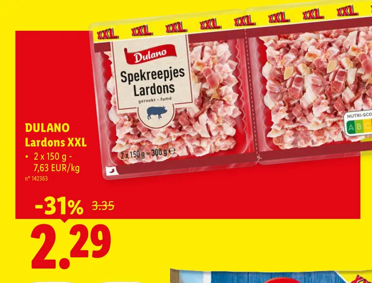 Offre: Spekreepjes Lardons