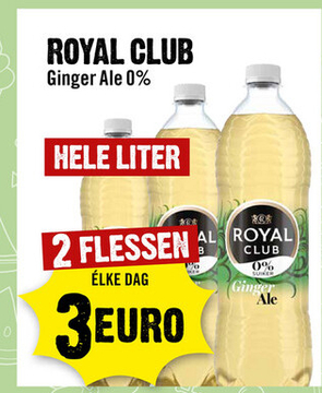 Aanbieding: ROYAL CLUB Ginger Ale 0 %