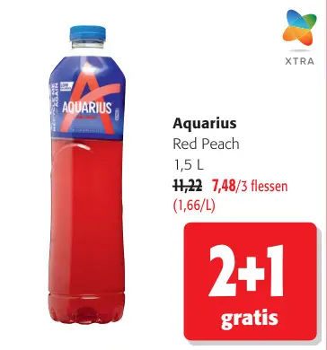 Promotie: Aquarius Red Peach