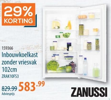 Aanbieding: Inbouwkoelkast zonder vriesvak