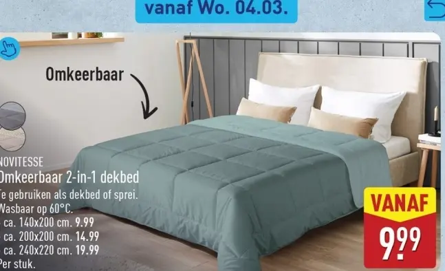 Aanbieding: Omkeerbaar 2-in-1 dekbed