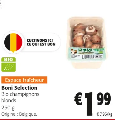 Offre: Bio champignons blonds