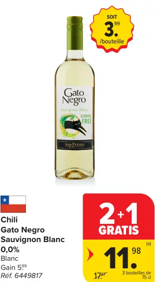 Offre: Gato Negro Sauvignon Blanc