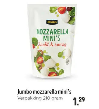 Aanbieding: Jumbo mozzarella mini's