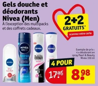 Offre: Gels douche et déodorants