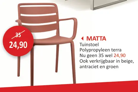 Promotie: Tuinstoel