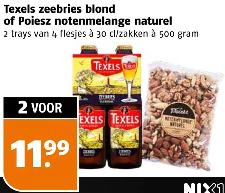 Aanbieding: Zeebries blond of Poiesz notenmelange naturel