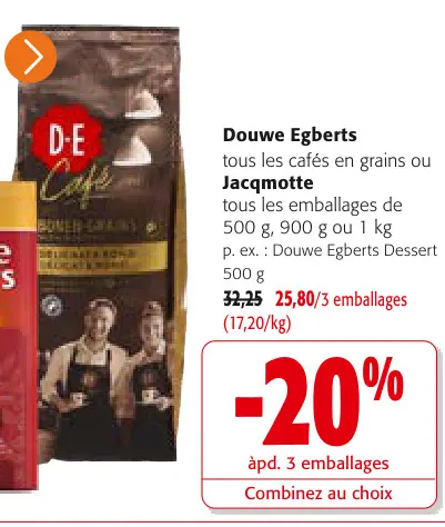 Offre: Douwe Egberts ou Jacqmotte