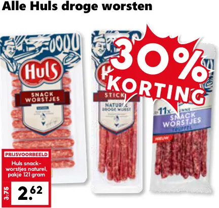 Aanbieding: Droge worsten