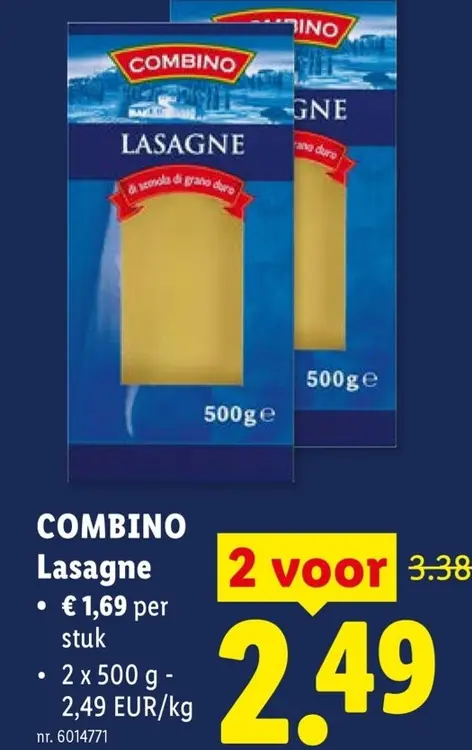 Promotie: Lasagne