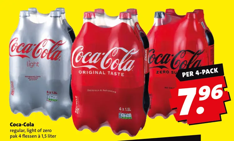 Aanbieding: Regular, light of zero cola