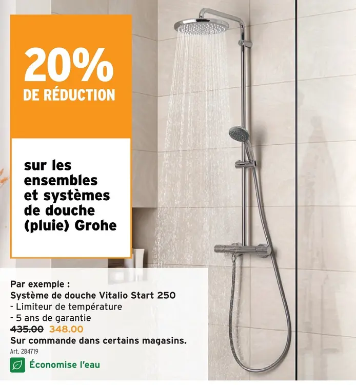 Offre: Système de douche Vitalio Start 250