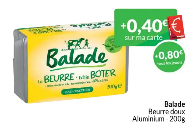 Offre: Beurre doux Aluminium