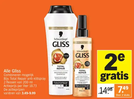 Promotie: Gliss Total Repair anti-klitspray