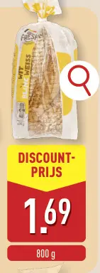 Promotie: Wit vierkant brood