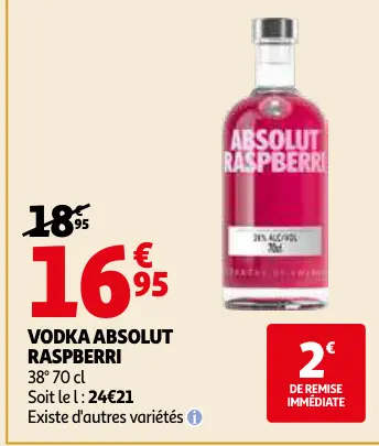 Promotie: Vodka ABSOLUT raspberri