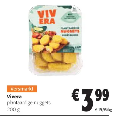 Promotie: plantaardige nuggets