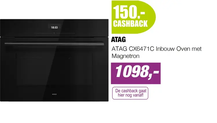 Aanbieding: ATAG CX6471C Inbouw Oven met Magnetron