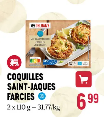 Offre: Coquilles saint-jacques farcies