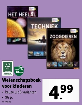 Aanbieding: Wetenschapsboek voor kinderen