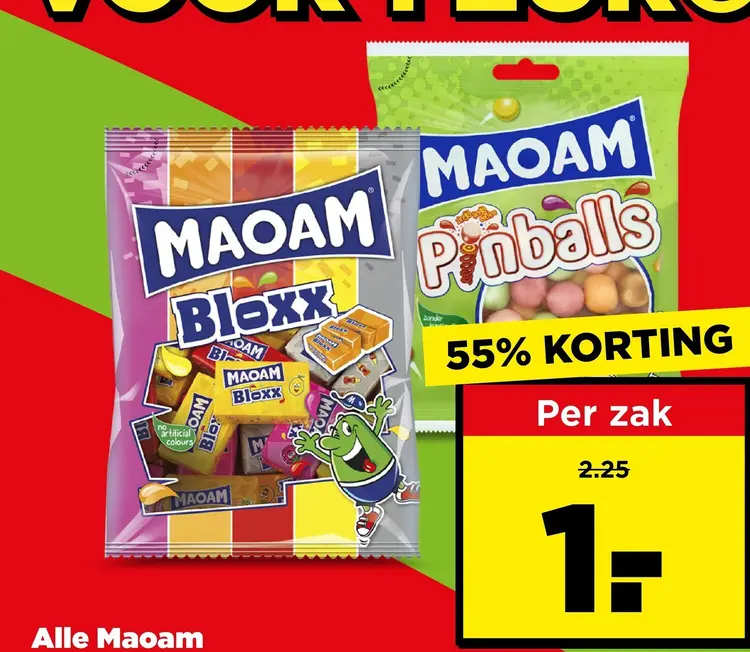 Aanbieding: Maoam Bloxx and Pinballs