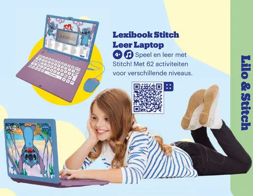 Aanbieding: Lexibook Stitch Leer Laptop