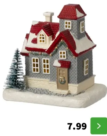 Aanbieding: Christmas House kerstdorpminiatuur