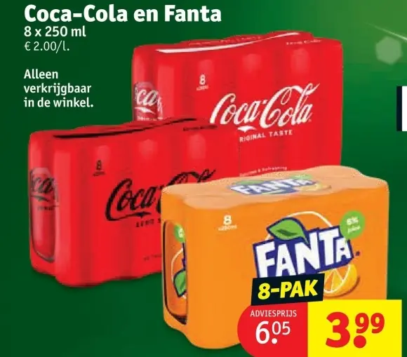 Promotie: Coca-Cola en Fanta