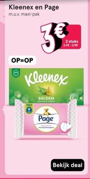 Aanbieding: Kleenex en Page