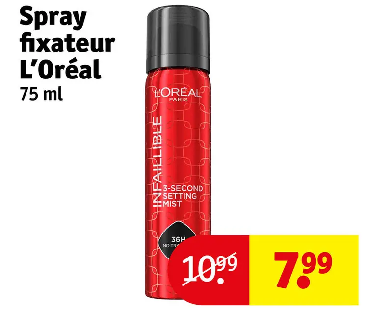 Offre: Spray fixateur