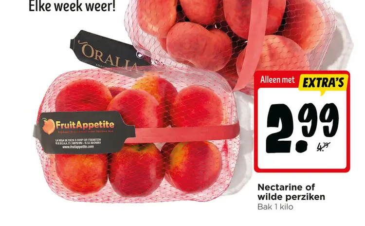Aanbieding: Nectarine of wilde perziken