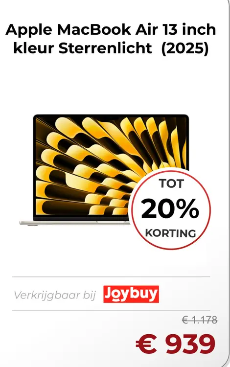 Aanbieding: MacBook Air 13 inch