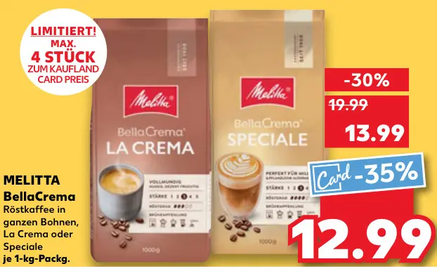 Aanbieding: BellaCrema Röstkaffee