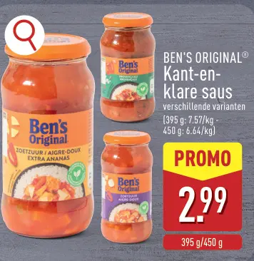 Promotie: Kant-en-klare saus