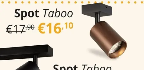 Promotie: Spot Taboo