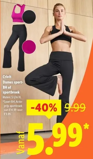 Aanbieding: Dames sport-BH of sportbroek