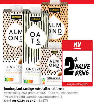 Aanbieding: Jumbo plantaardige zuivelalternatieven